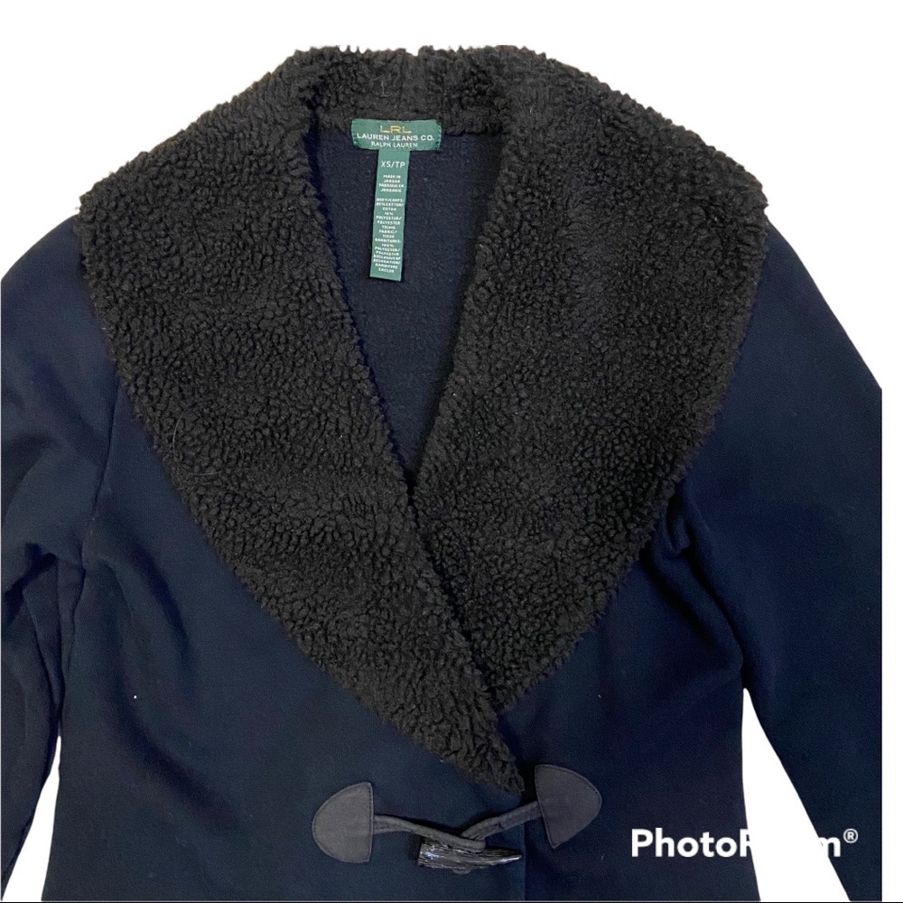 Ralph Lauren Women Fleece / Shawl Collar Sherpa Jacket Size-XS - Picture 2 of 10